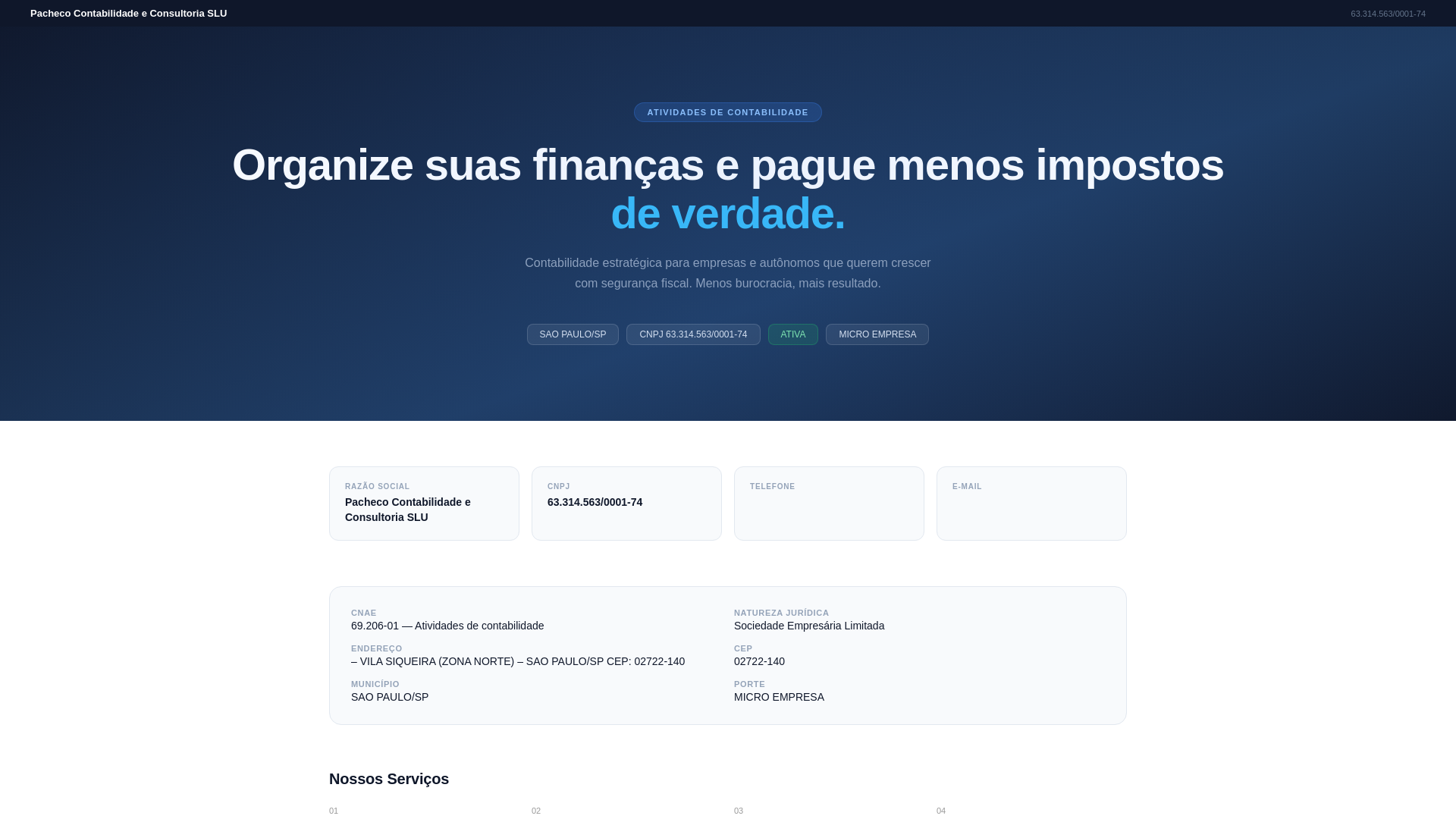 website screenshot of https://tributixo.lat/