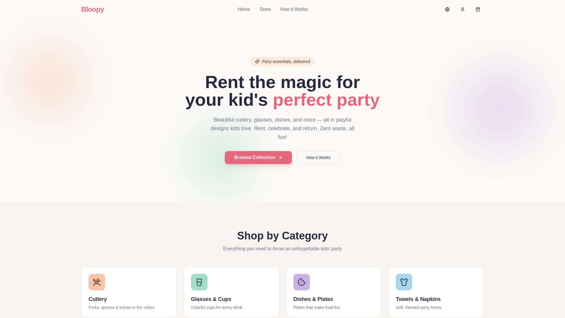 website screenshot of https://bloopy.pt/