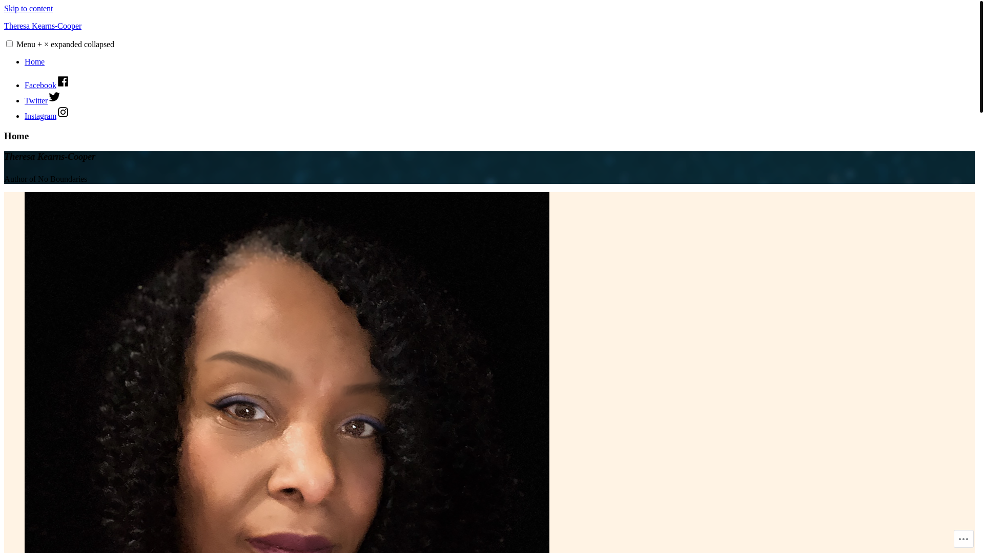website screenshot of https://theresakearnscooper.org/