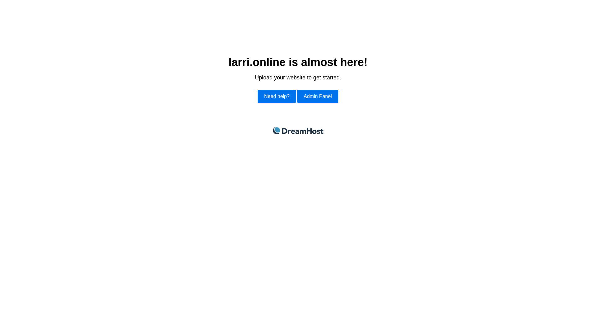 website screenshot of https://larri.online/