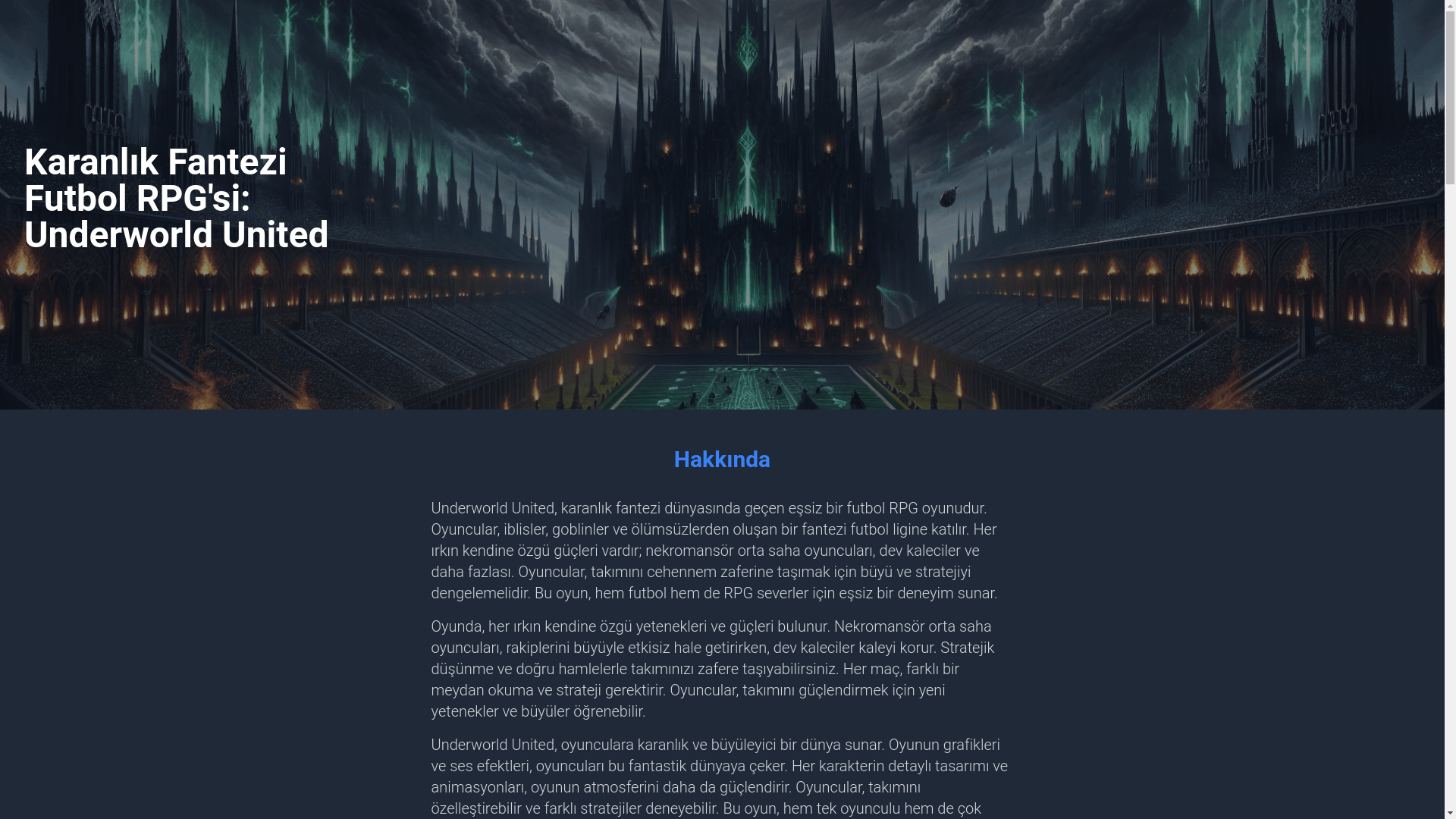 website screenshot of https://underworldunitedtr.com/
