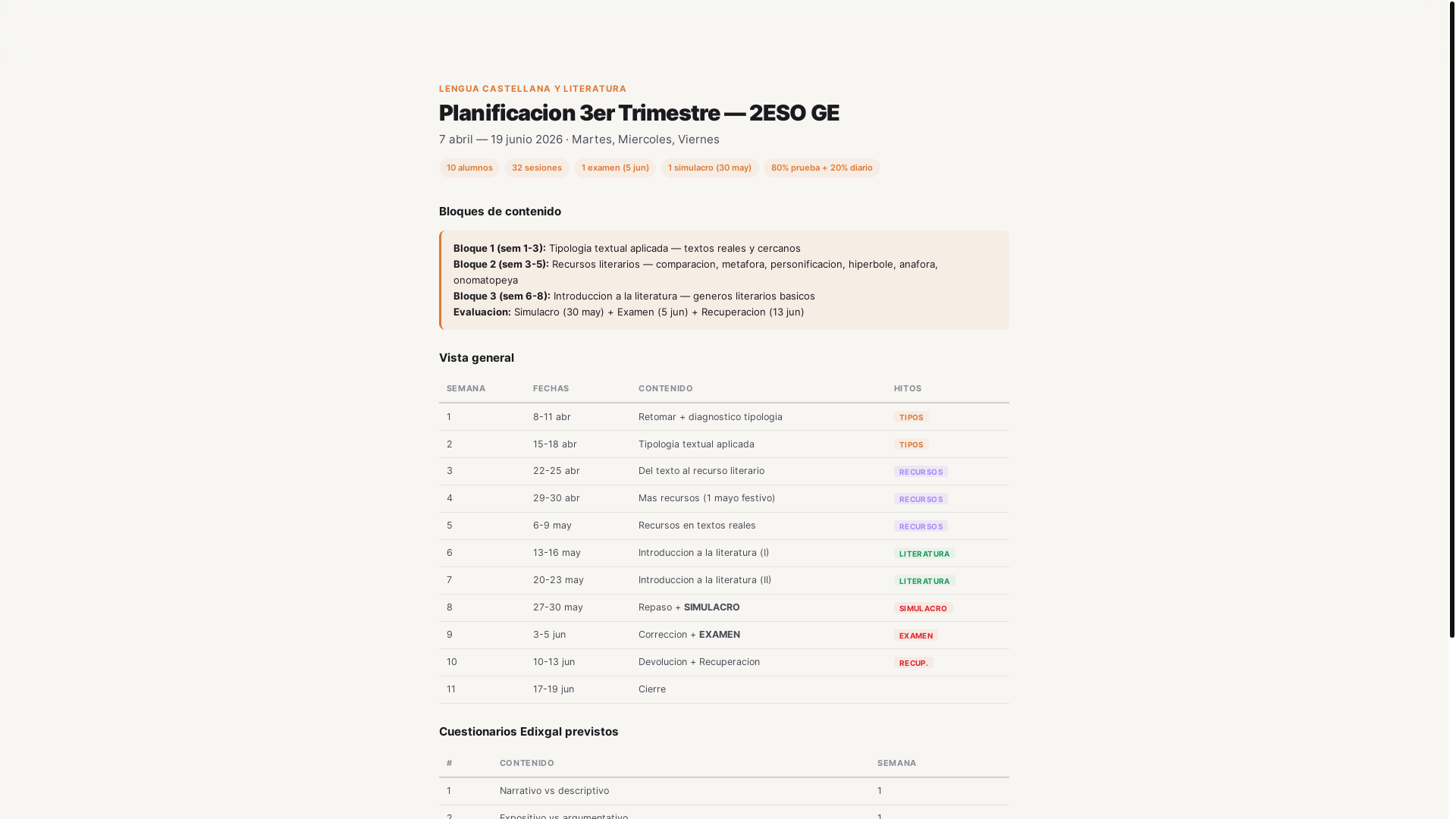 website screenshot of https://planificacion-2eso.pages.dev/
