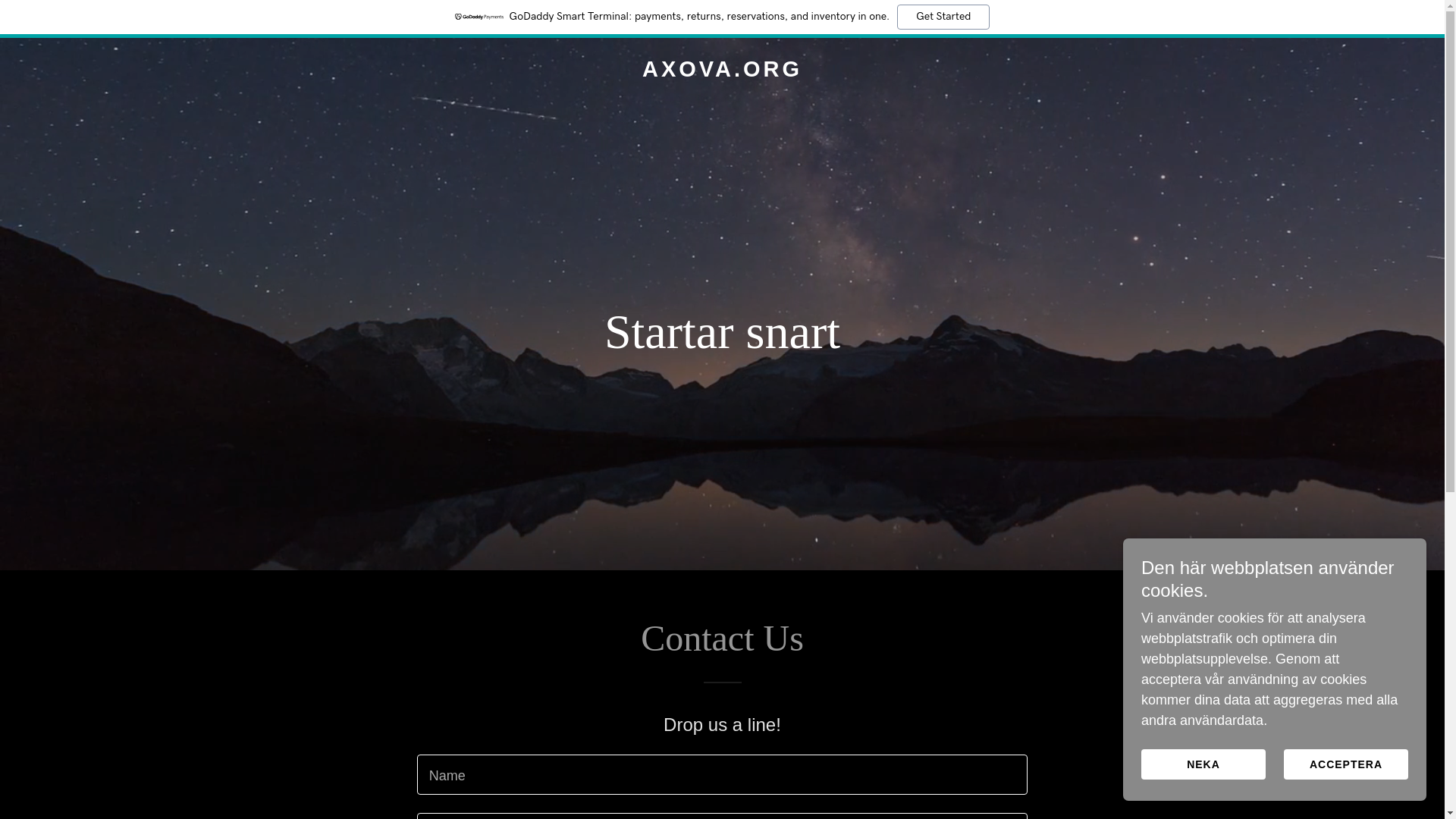 website screenshot of https://axova.org/