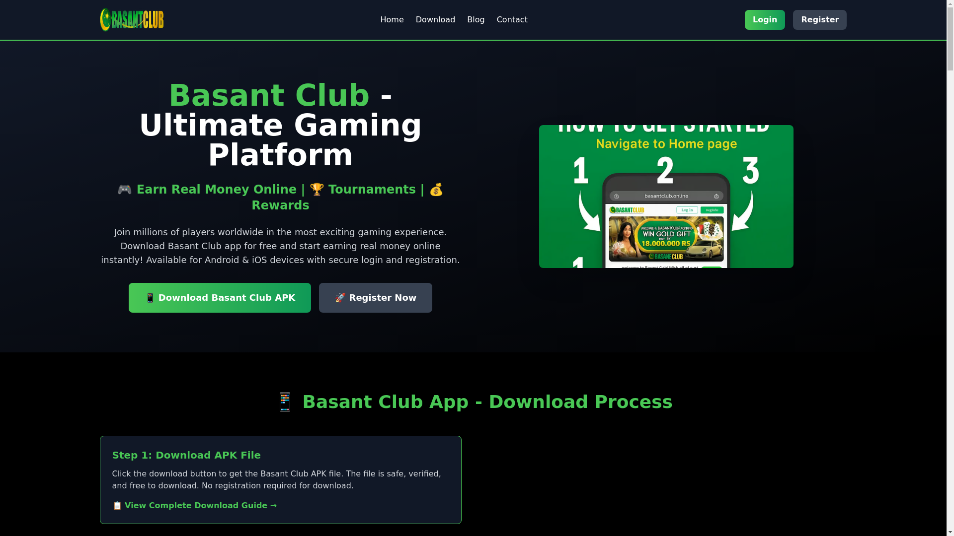 website screenshot of https://basantclub.pages.dev/