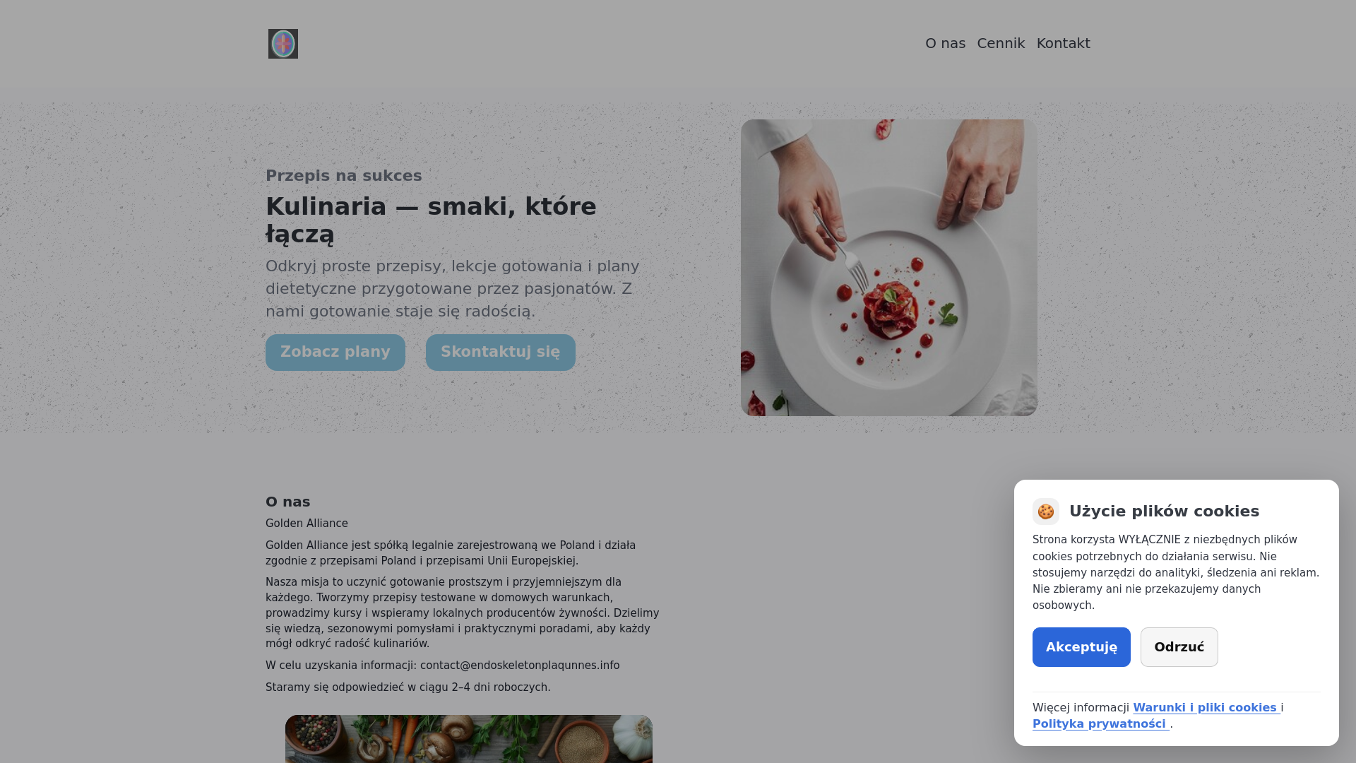 website screenshot of https://endoskeletonplaqunnes.info
