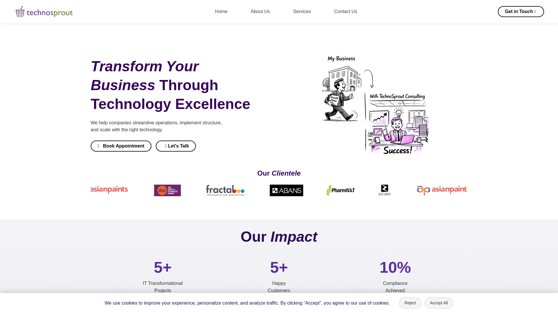 website screenshot of https://technosprout-website-test.pages.dev/