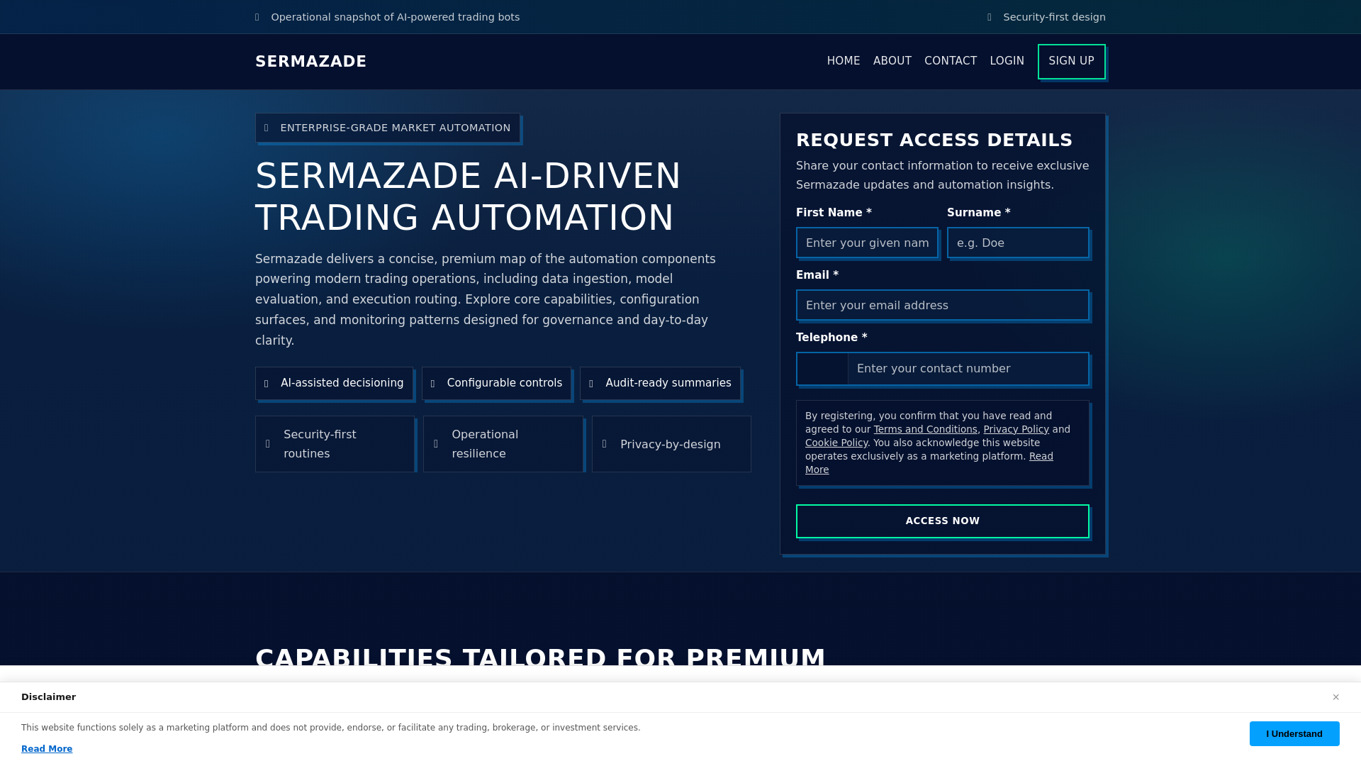 website screenshot of https://sermazade-app-shop.pages.dev/