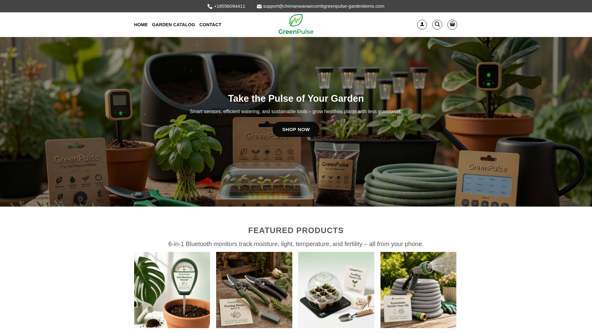 website screenshot of https://chimanwanaecombgreenpulse-gardenitems.com/