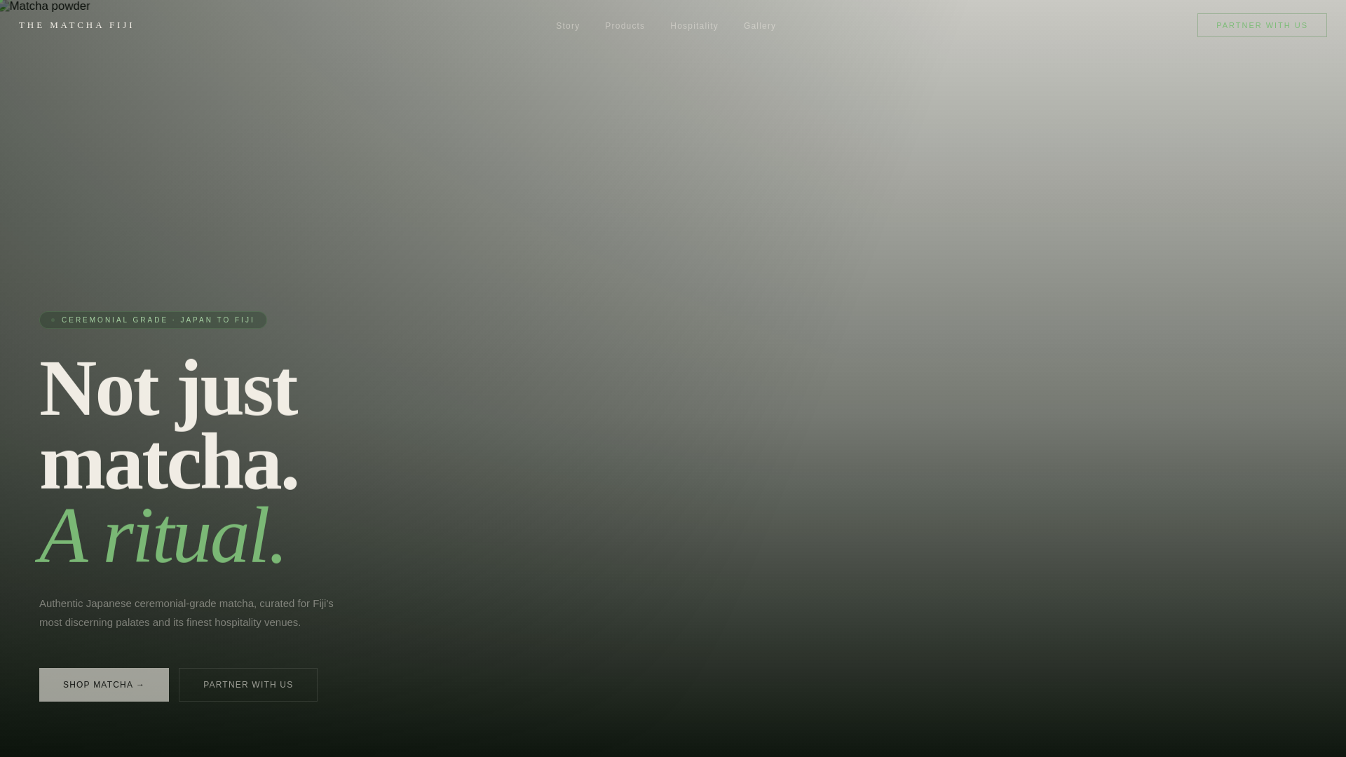 website screenshot of https://thematchafiji.pages.dev/