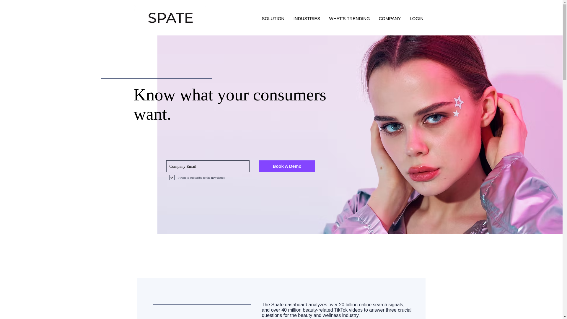website screenshot of https://spate.email/