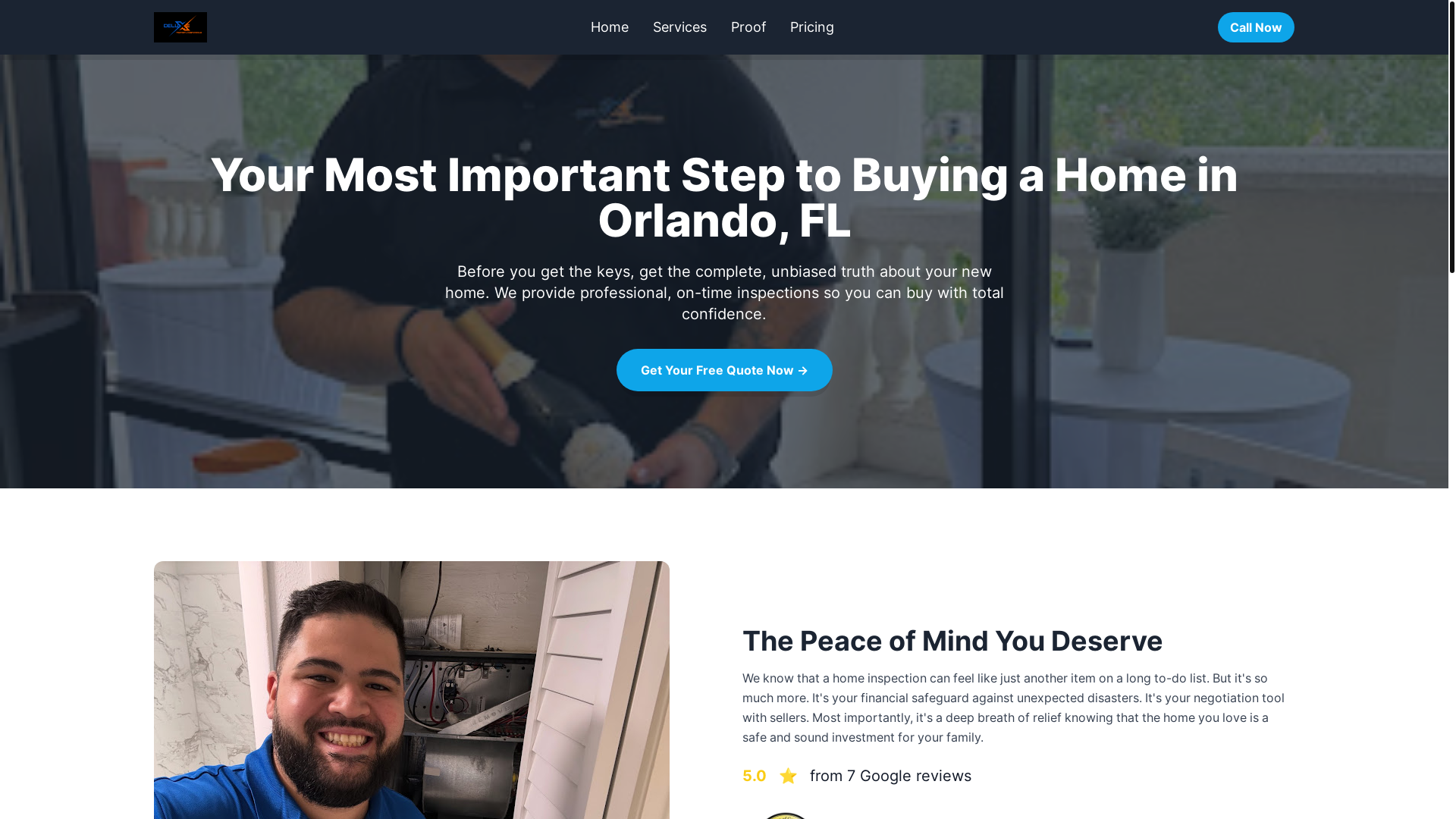 website screenshot of https://deluxe-property-inspections.pages.dev/