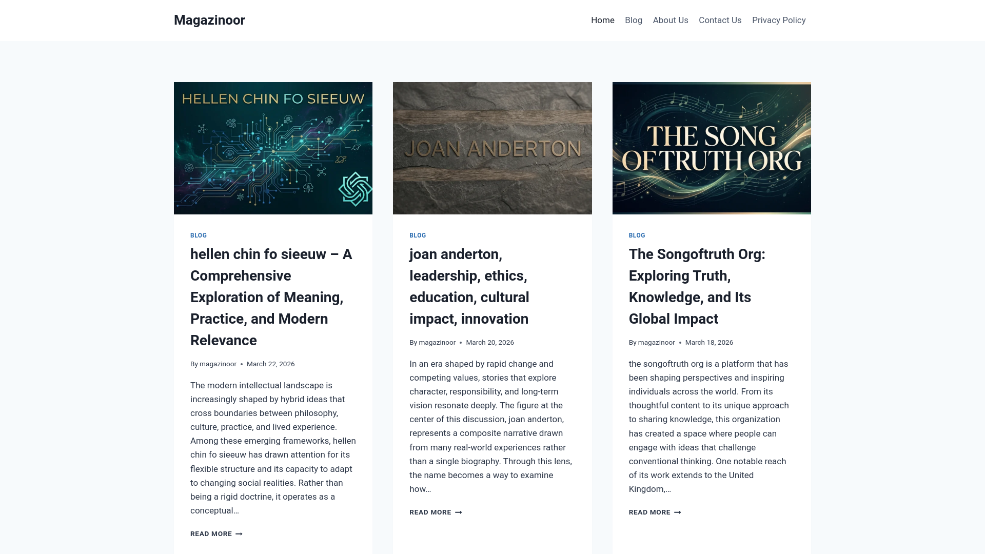 website screenshot of https://magazinoor.co.uk/