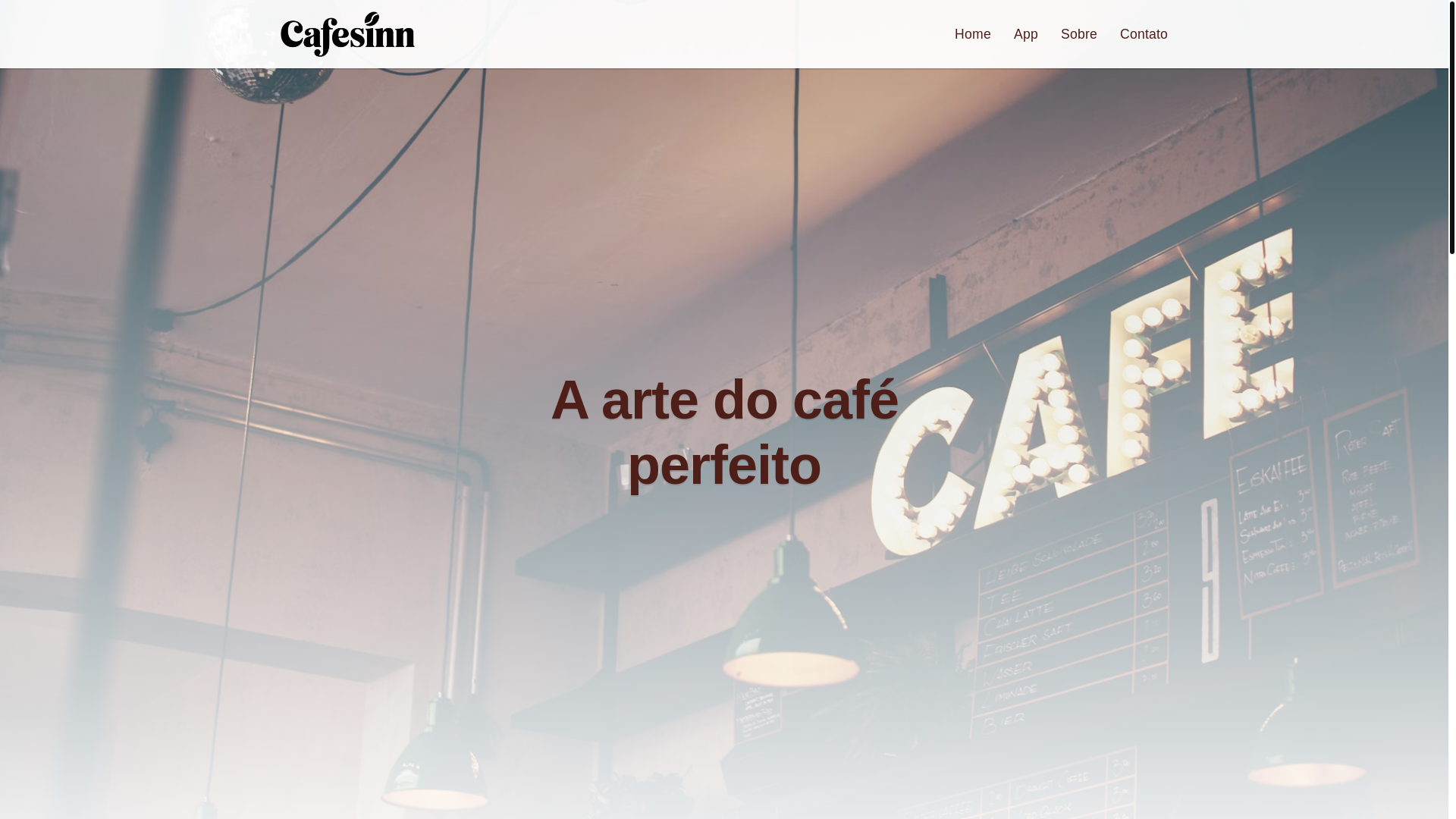 website screenshot of https://cafesinn.com.br/