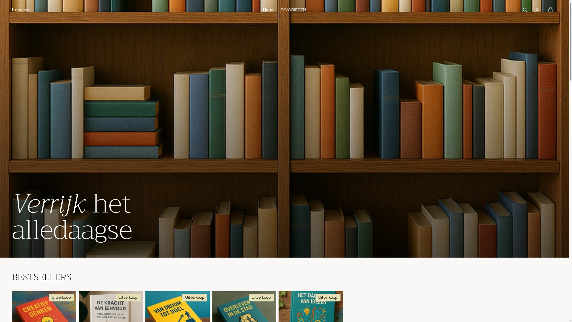 website screenshot of https://levasca.shop/