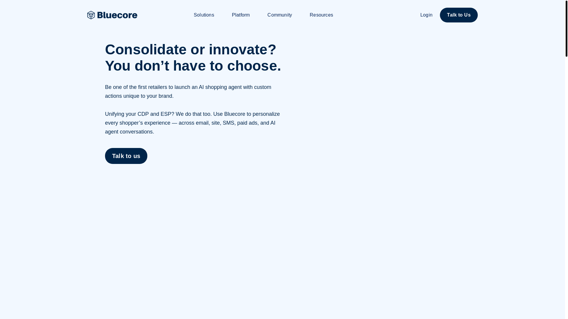website screenshot of https://mybluecorehq.com/
