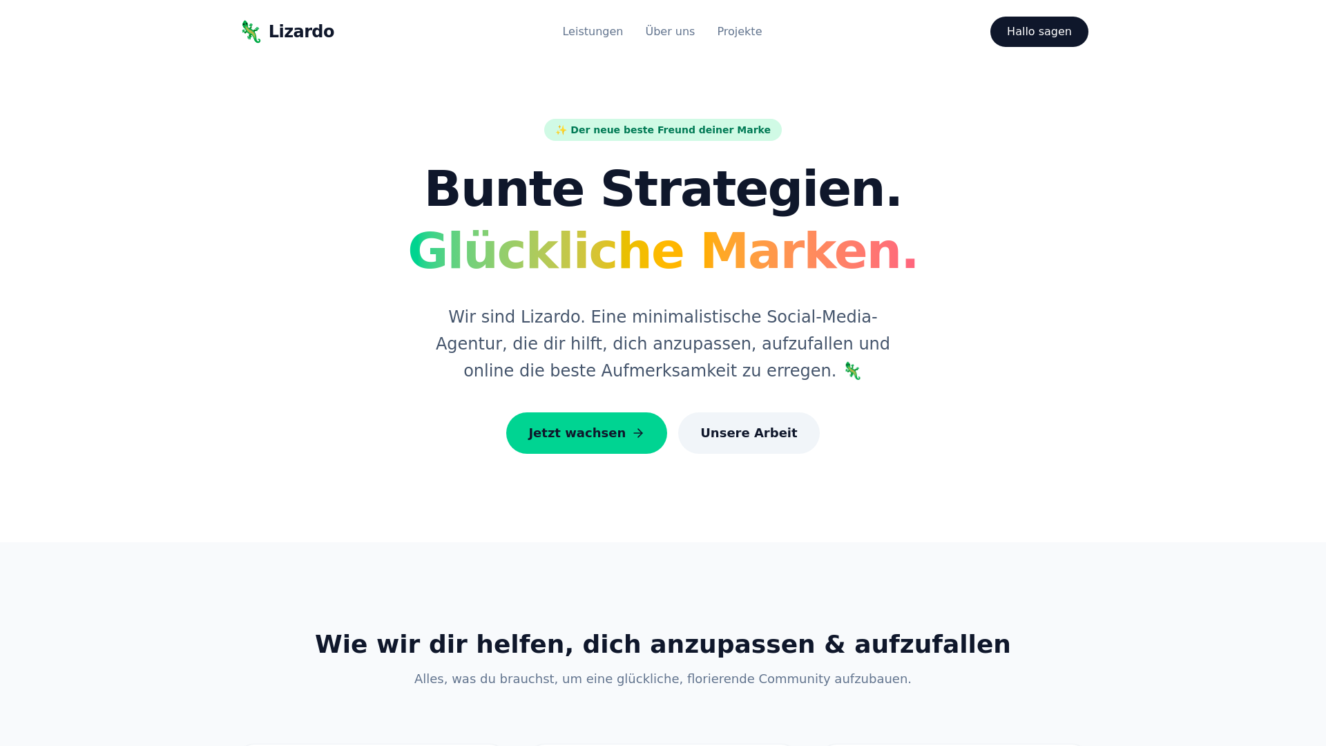 website screenshot of https://lizardo-website.pages.dev/