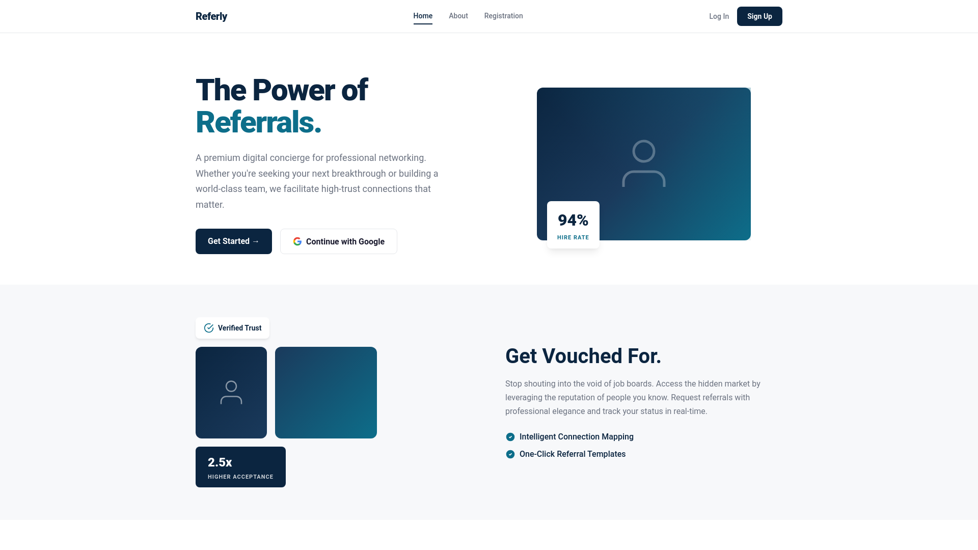 website screenshot of https://referly-prototype.pages.dev/