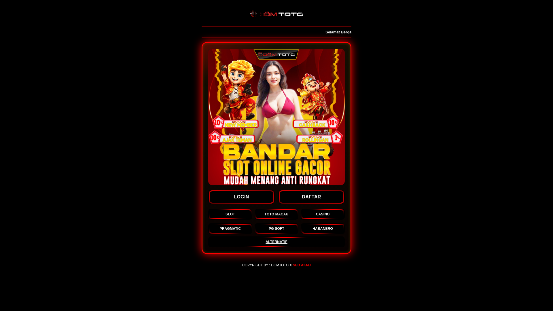 website screenshot of https://gacor-banget-anjay.pages.dev/