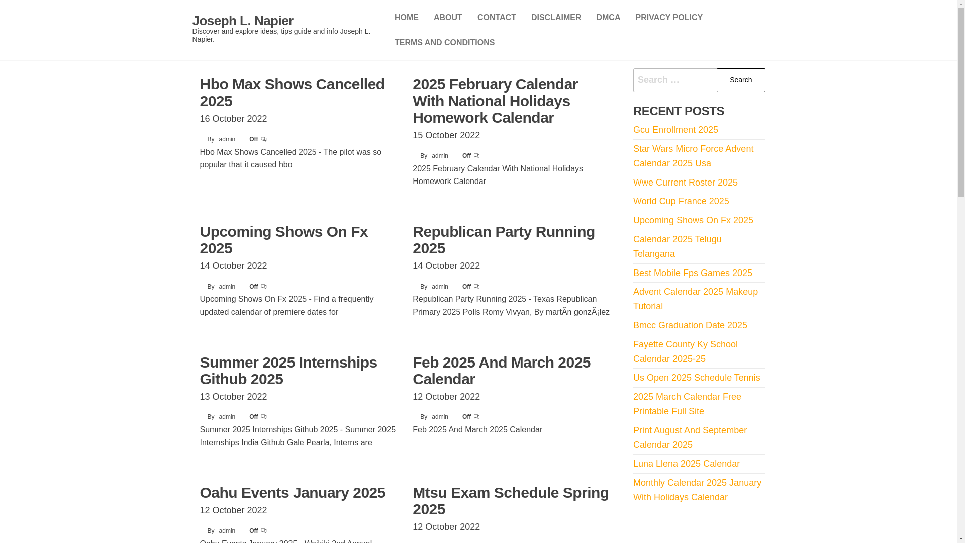 website screenshot of https://josephlnapier.pages.dev/