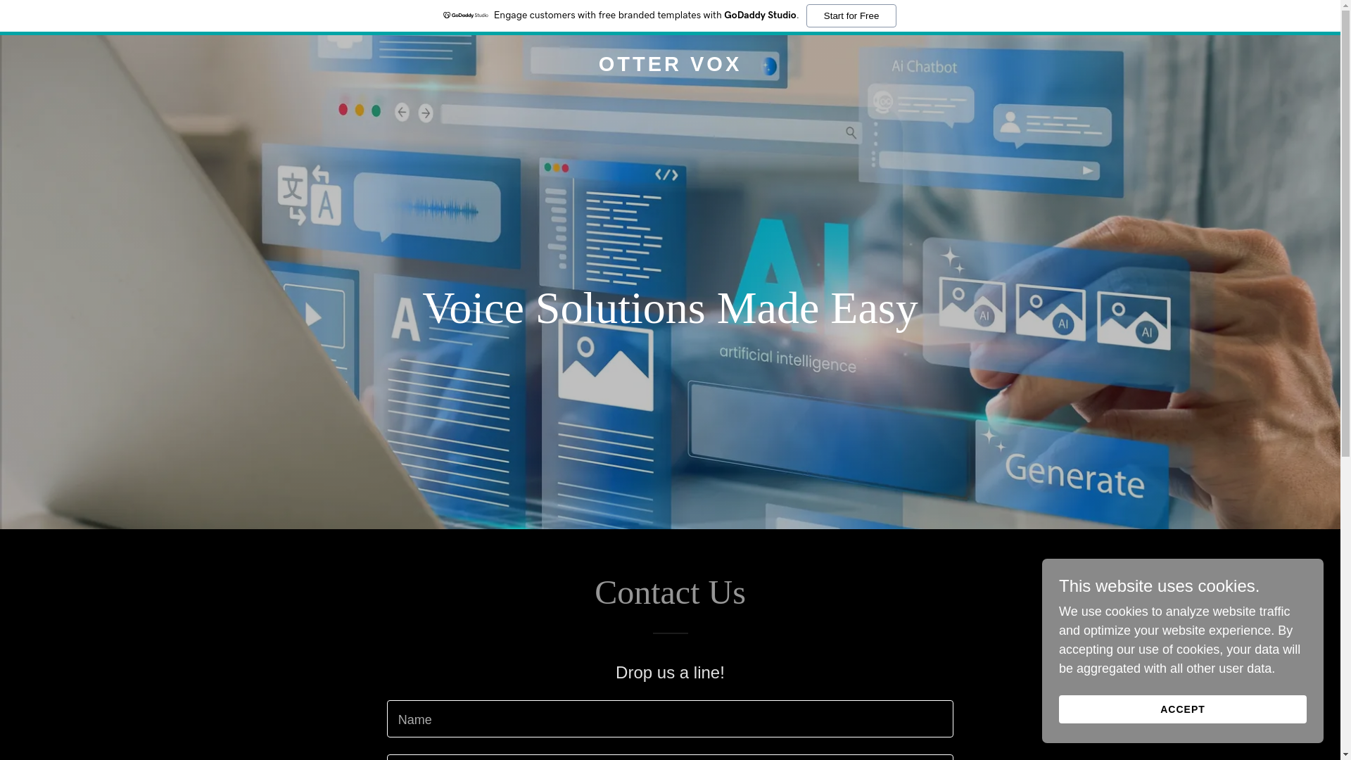 website screenshot of https://ottervox.app/