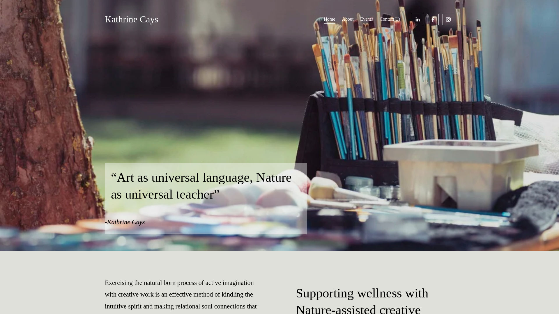 website screenshot of https://rootedexpressiveartsandtherapy.com/