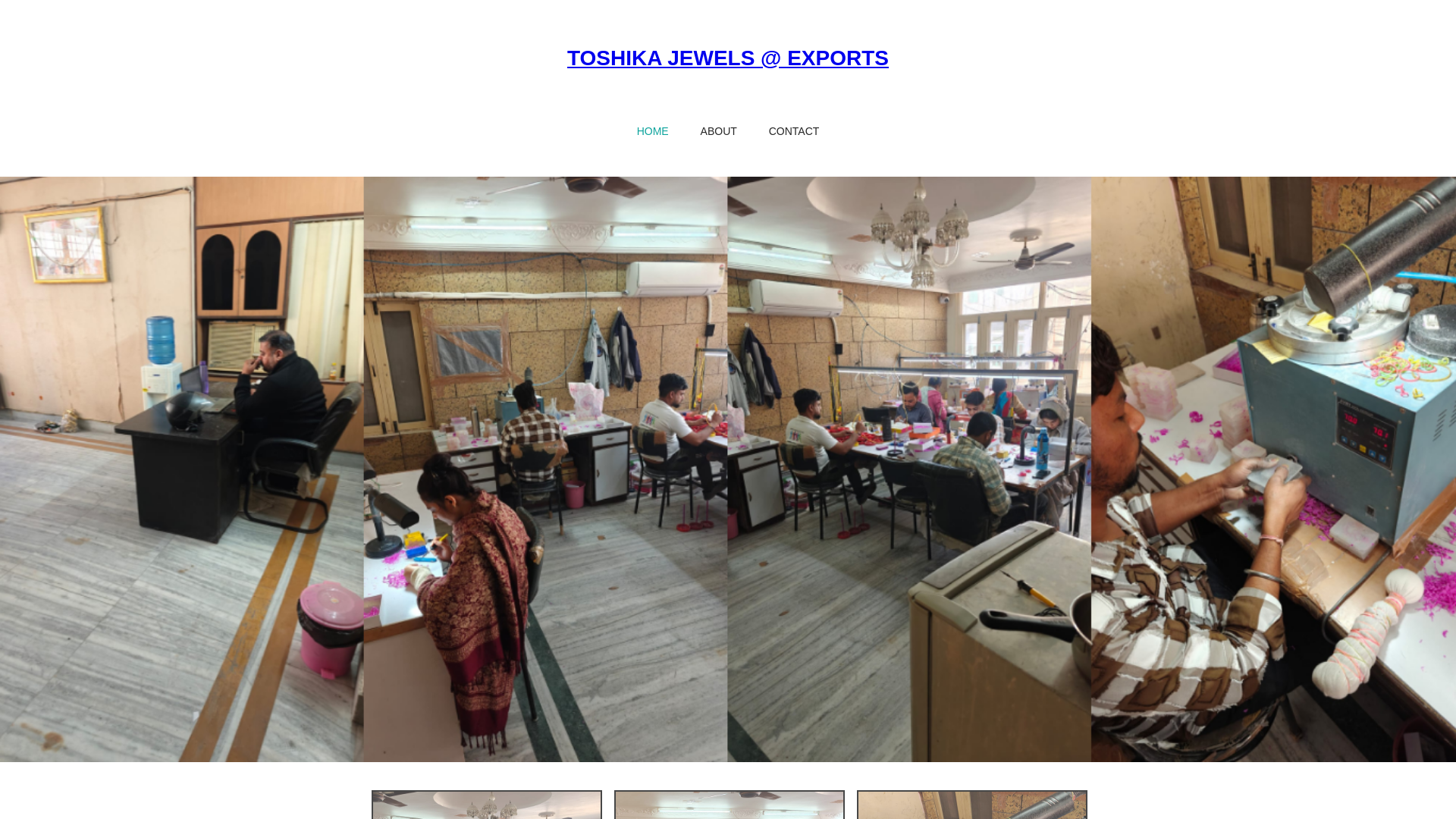 website screenshot of https://toshikajewels.com