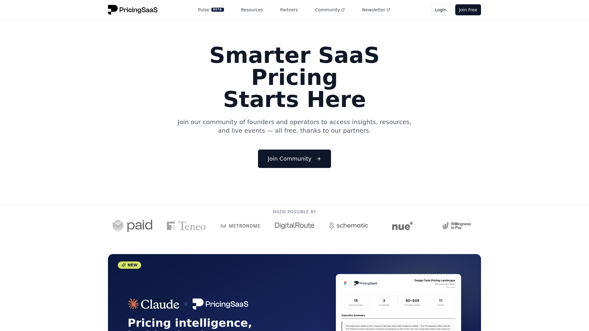 website screenshot of https://accesspricingsaas.com/