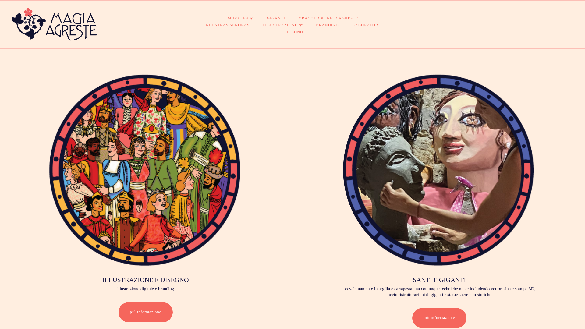 website screenshot of https://magiaagreste.com
