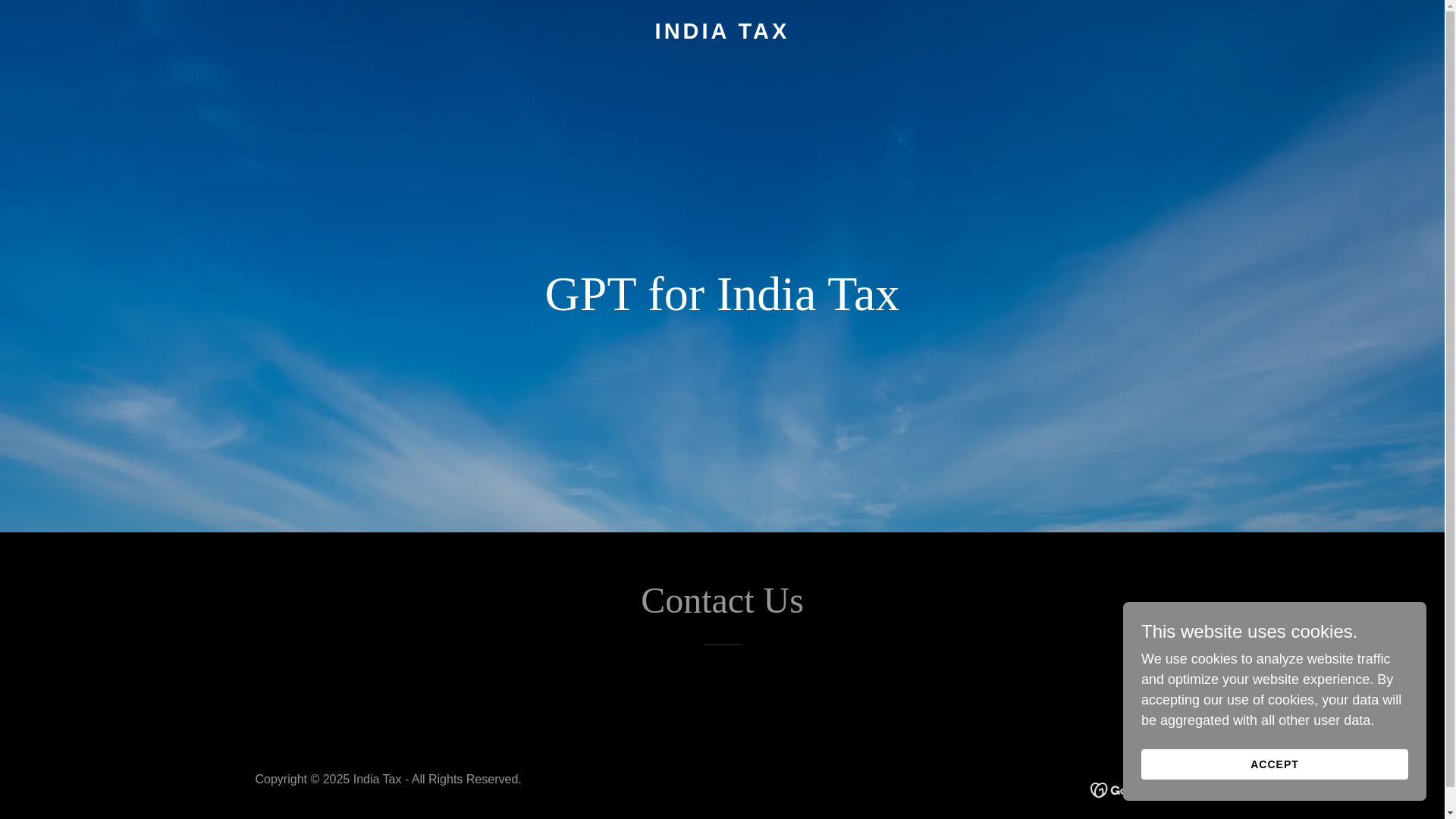 website screenshot of https://indiatax.ai/