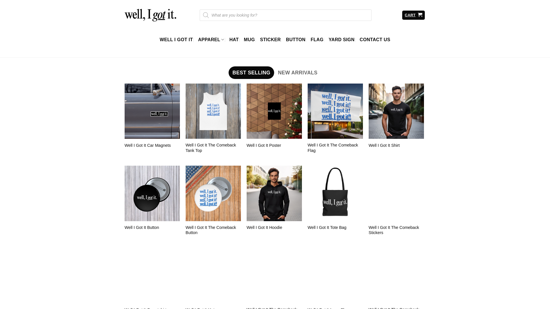 website screenshot of https://welligotit.us