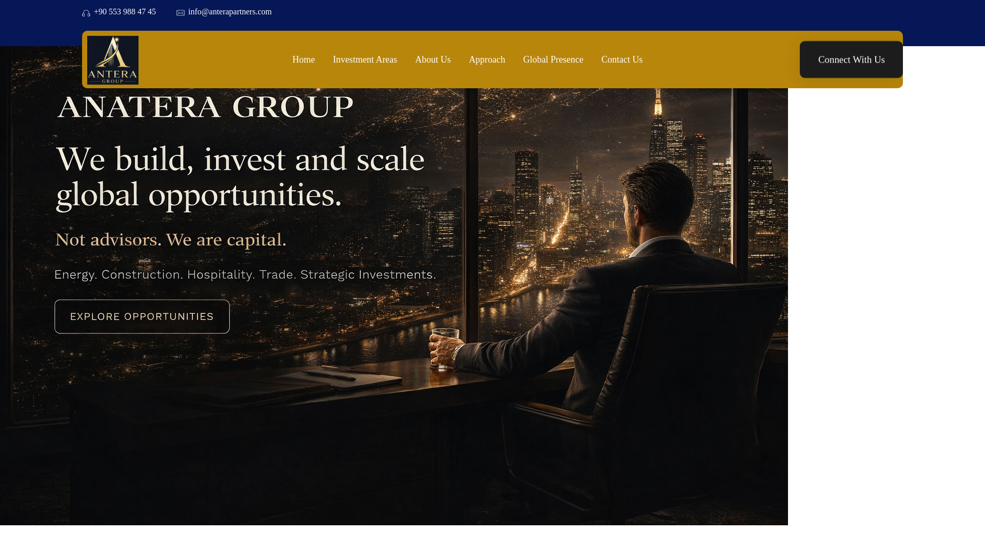 website screenshot of https://anterapartners.com/