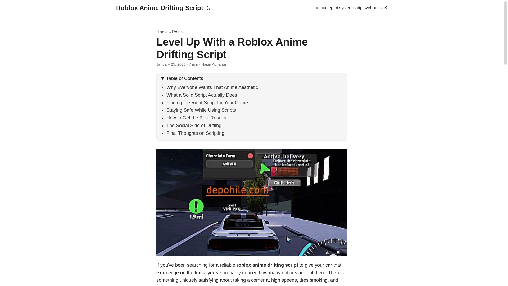 website screenshot of https://roblox-anime-drifting-script.pages.dev/
