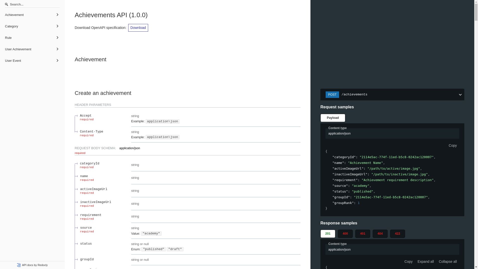 website screenshot of https://achievements-uscca-cloud-docs.pages.dev/