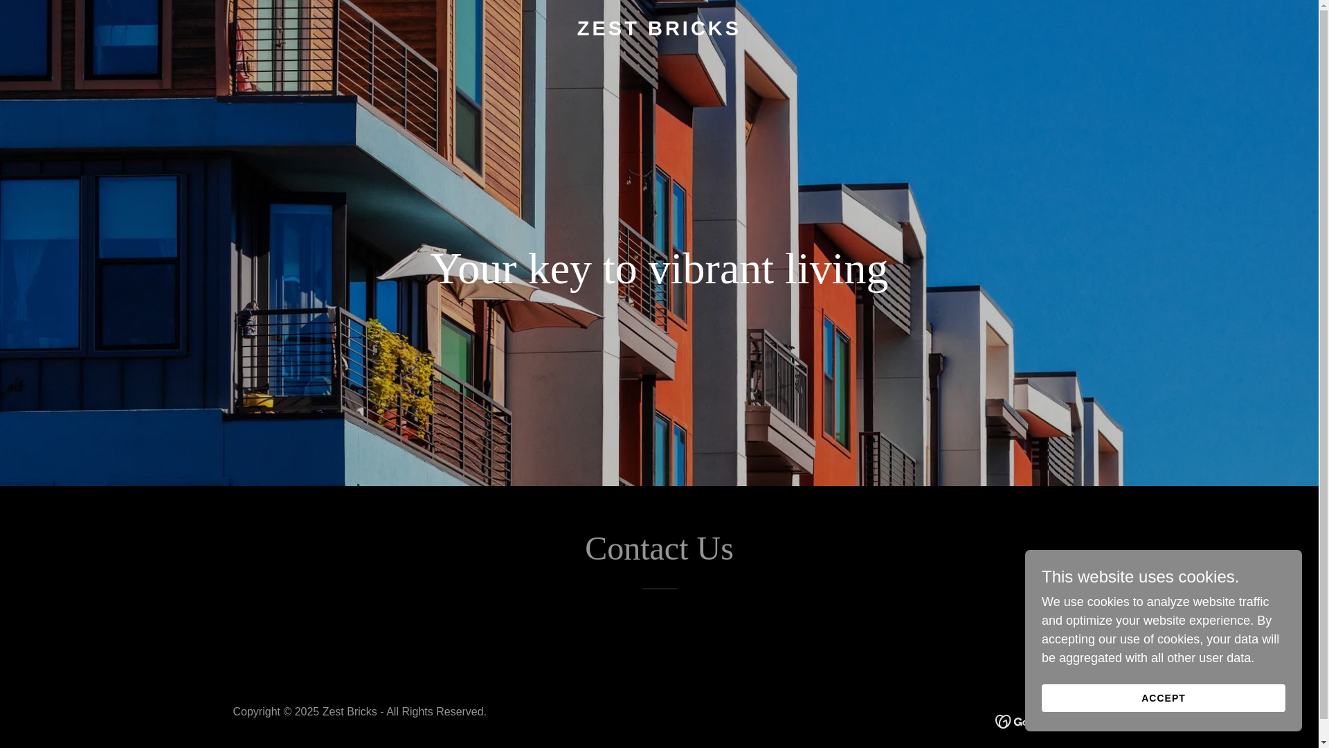 website screenshot of https://zestbricks.com/