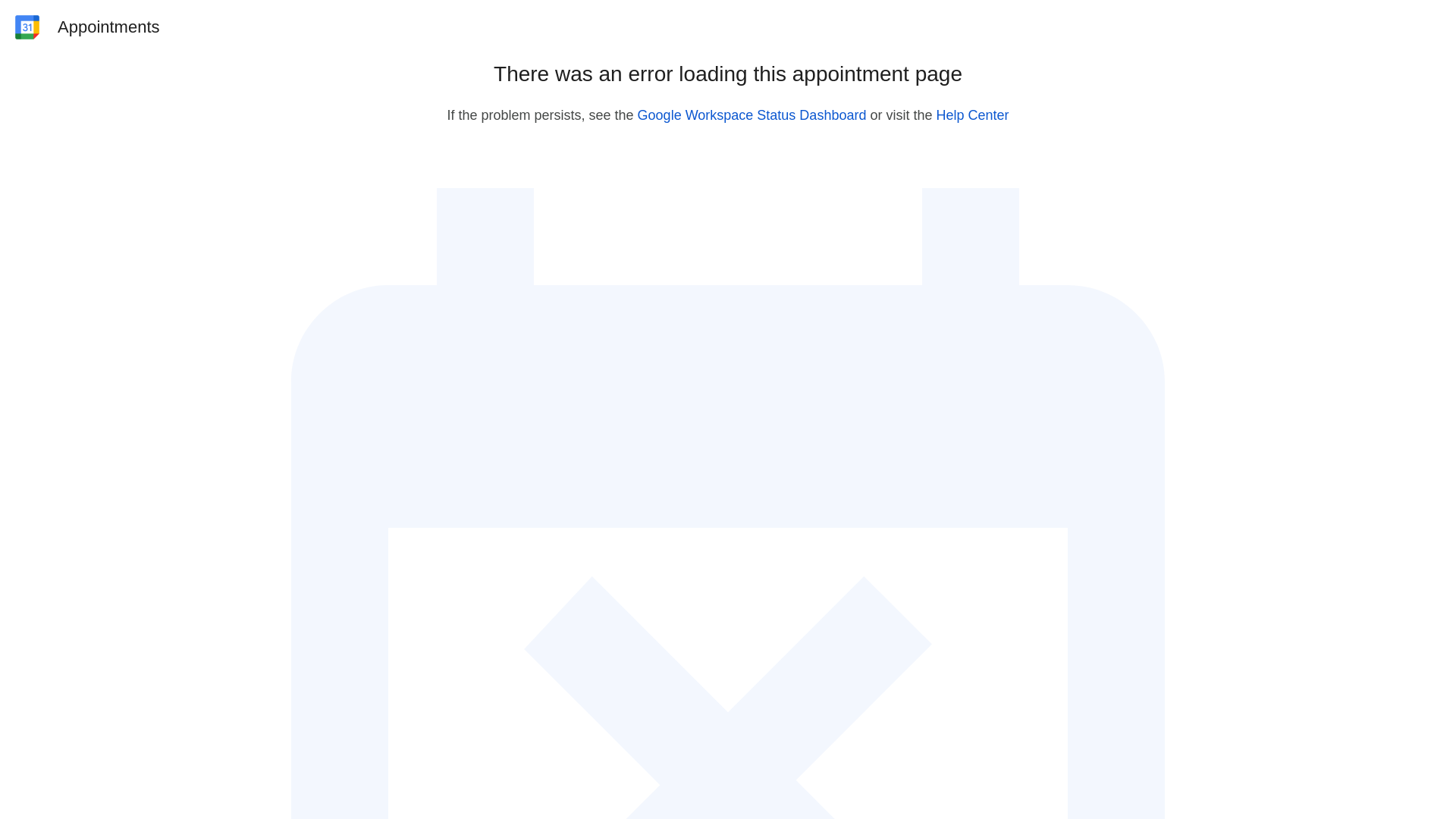 website screenshot of https://calendar.app.google/92FCW8pcndXLEoFX6