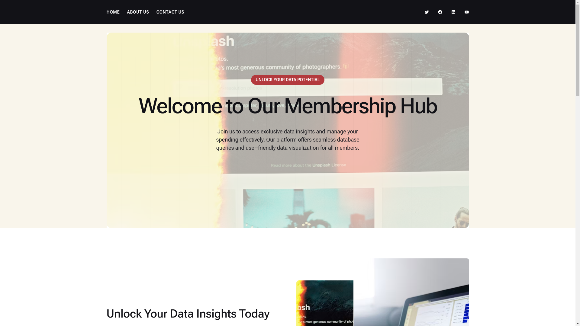 website screenshot of https://gcfdata.com/