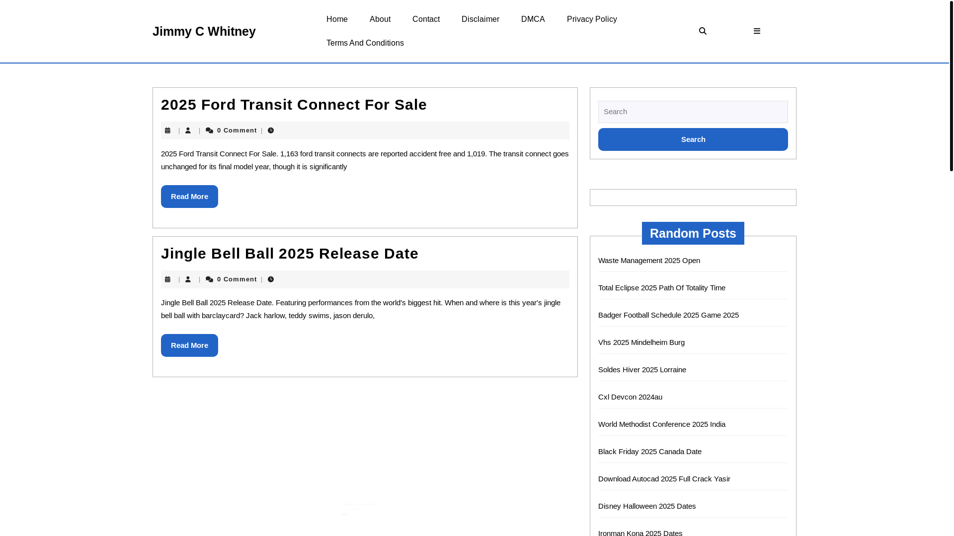 website screenshot of https://jimmycwhitneys.pages.dev/
