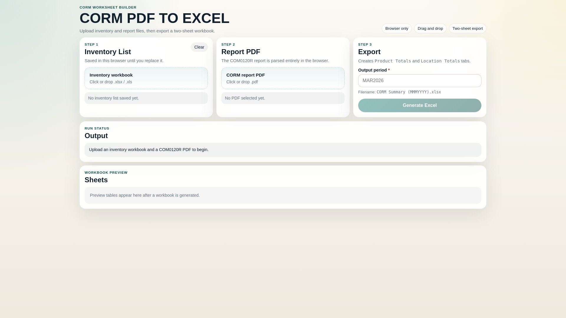 website screenshot of https://web-corm-pdf-to-excel.pages.dev/