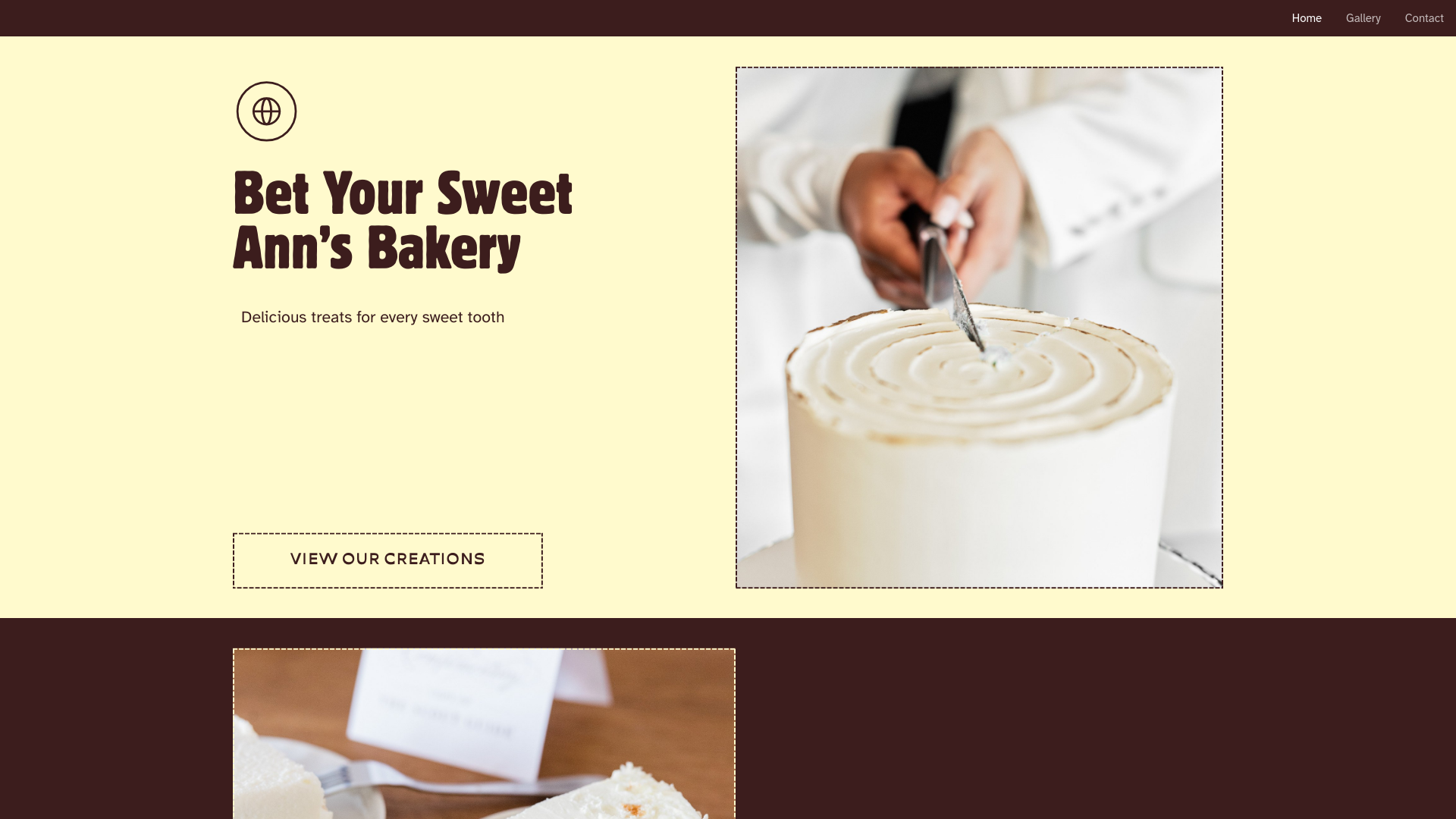 website screenshot of https://betyoursweetannsbakery.top/