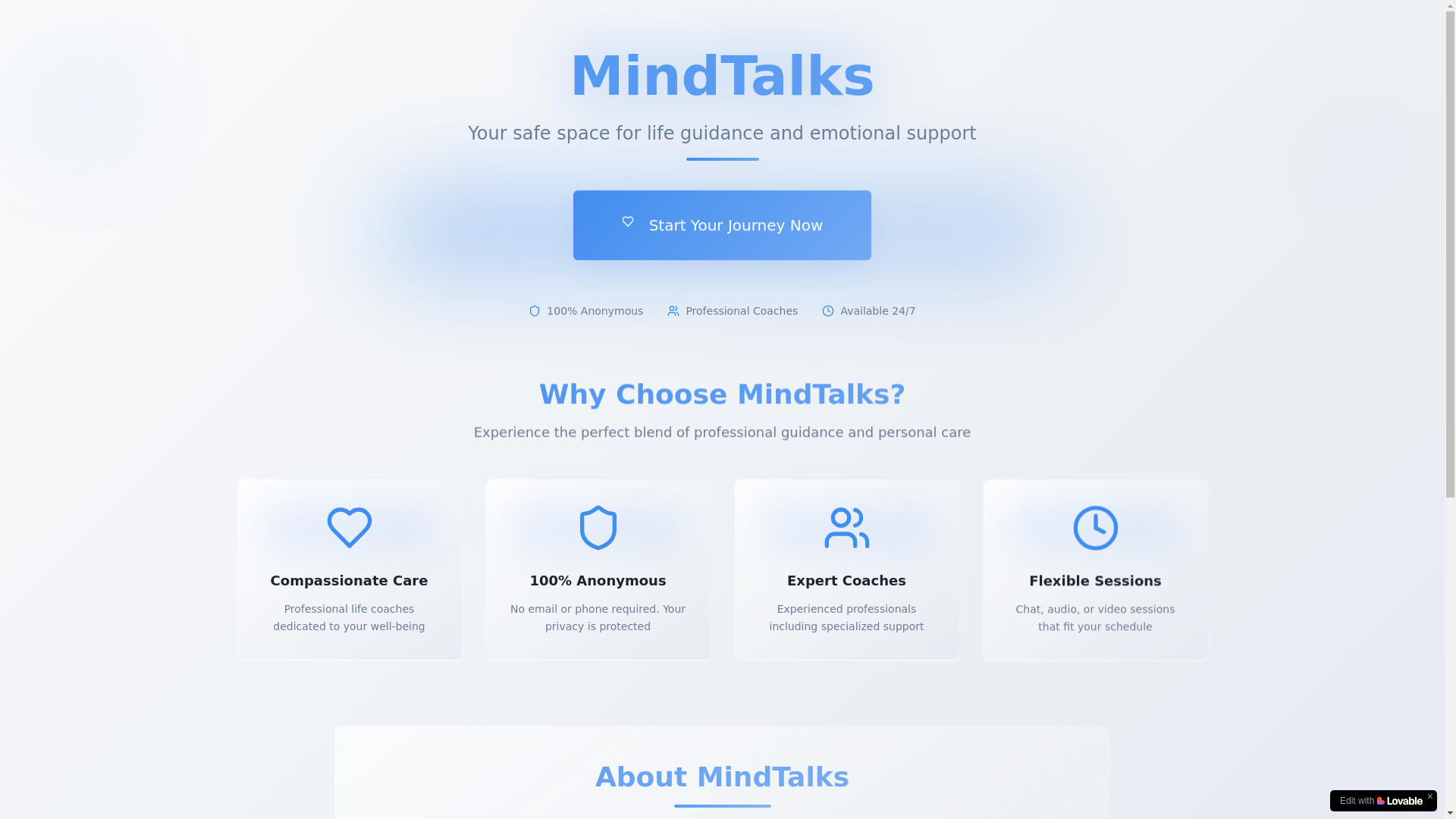 website screenshot of https://vaanitalks.app/