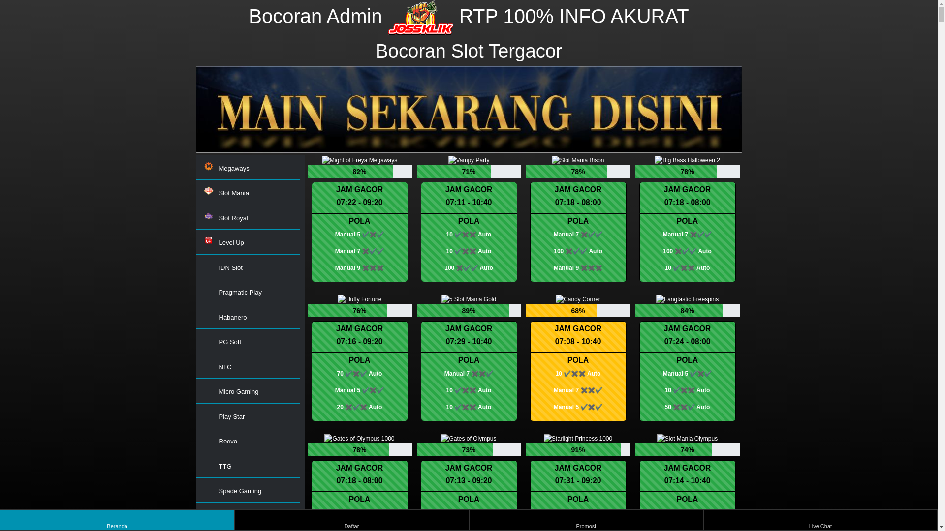 website screenshot of https://rtpgacorterbaru.asia/