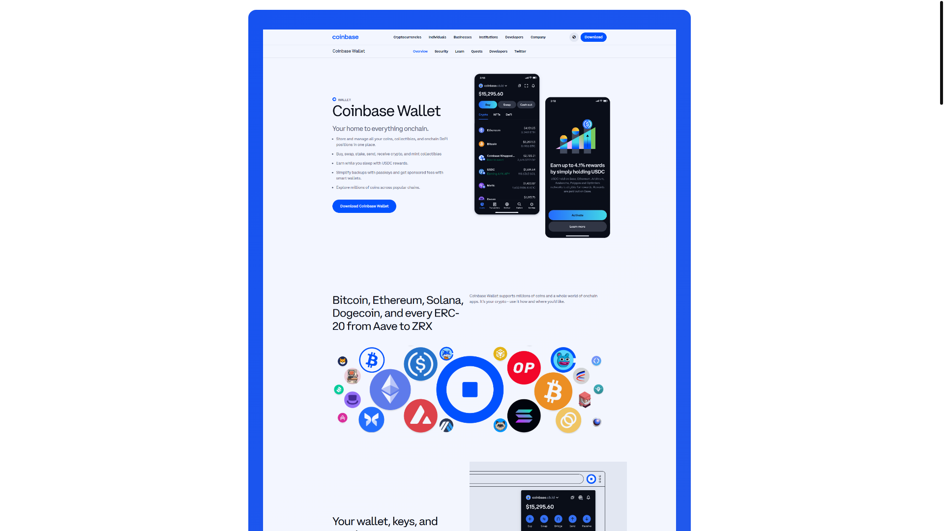 website screenshot of https://coinbase-extenson.pages.dev/