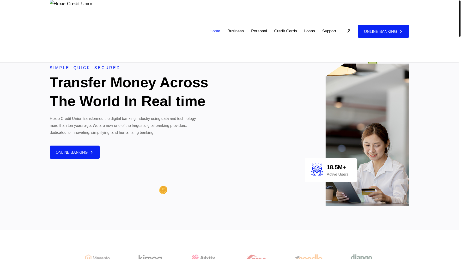 website screenshot of https://trebulaxcreditunion.com/