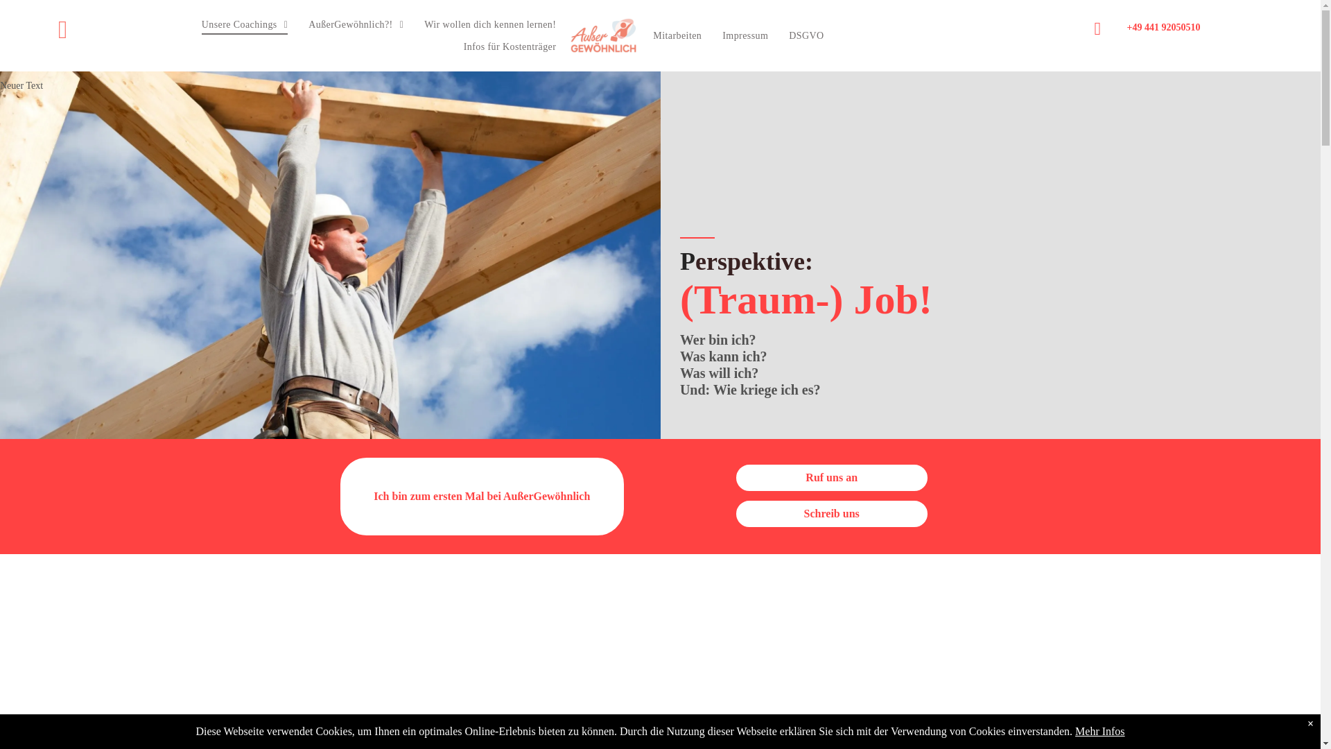 website screenshot of https://xn--auergewhnlich-gmbh-wqb97b.de/