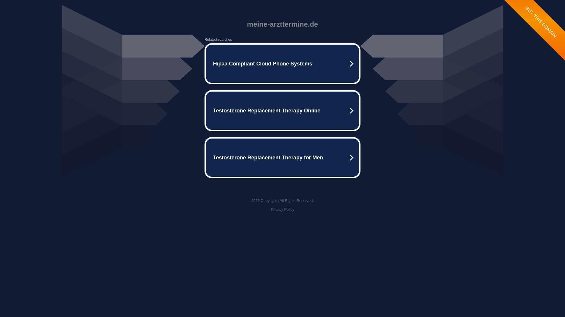 website screenshot of https://meine-arzttermine.de/