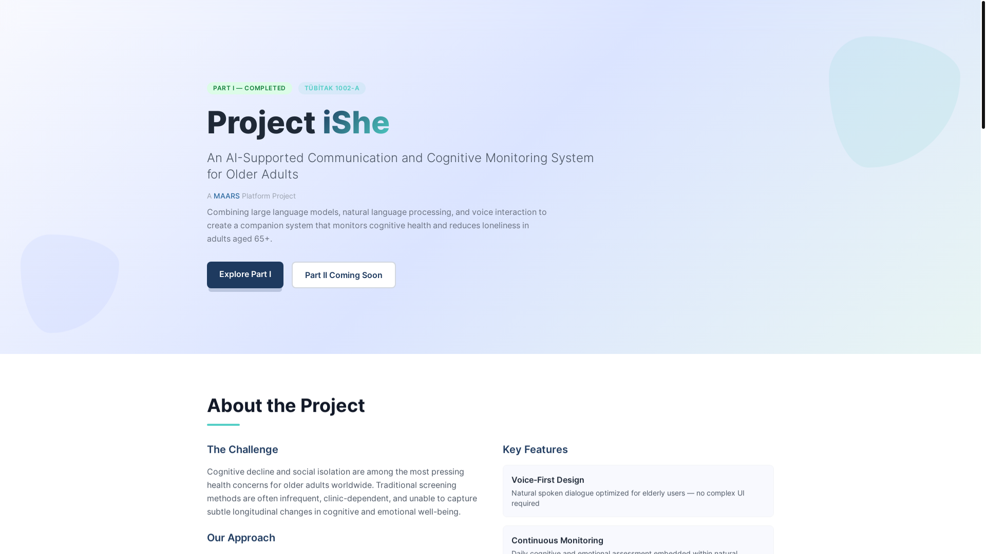 website screenshot of https://projectishe.pages.dev/