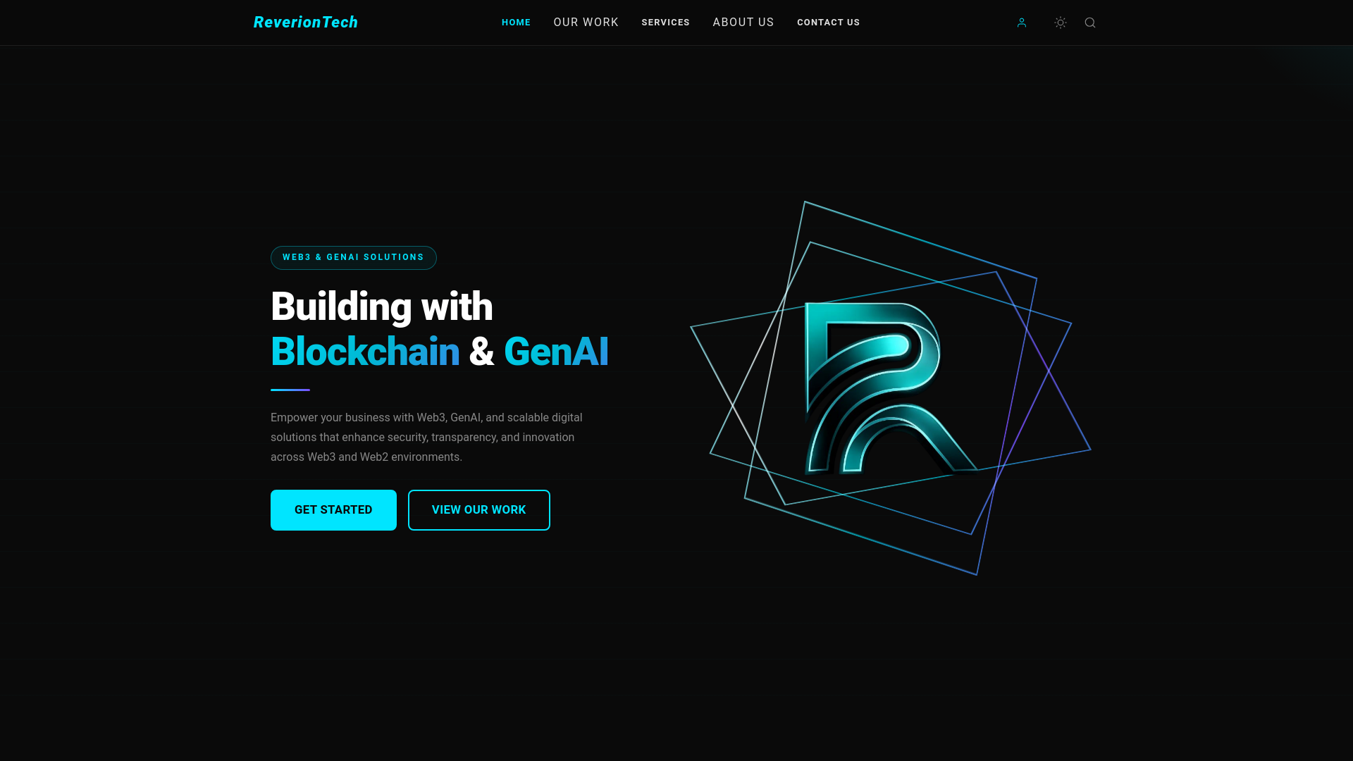 website screenshot of https://reveriontech.pages.dev/