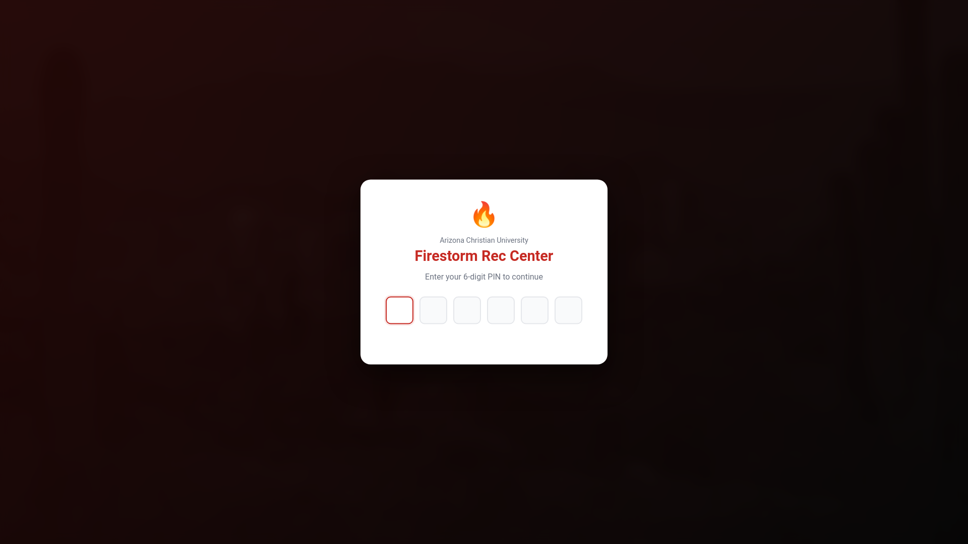 website screenshot of https://firestorm-rec-center-ui.pages.dev/