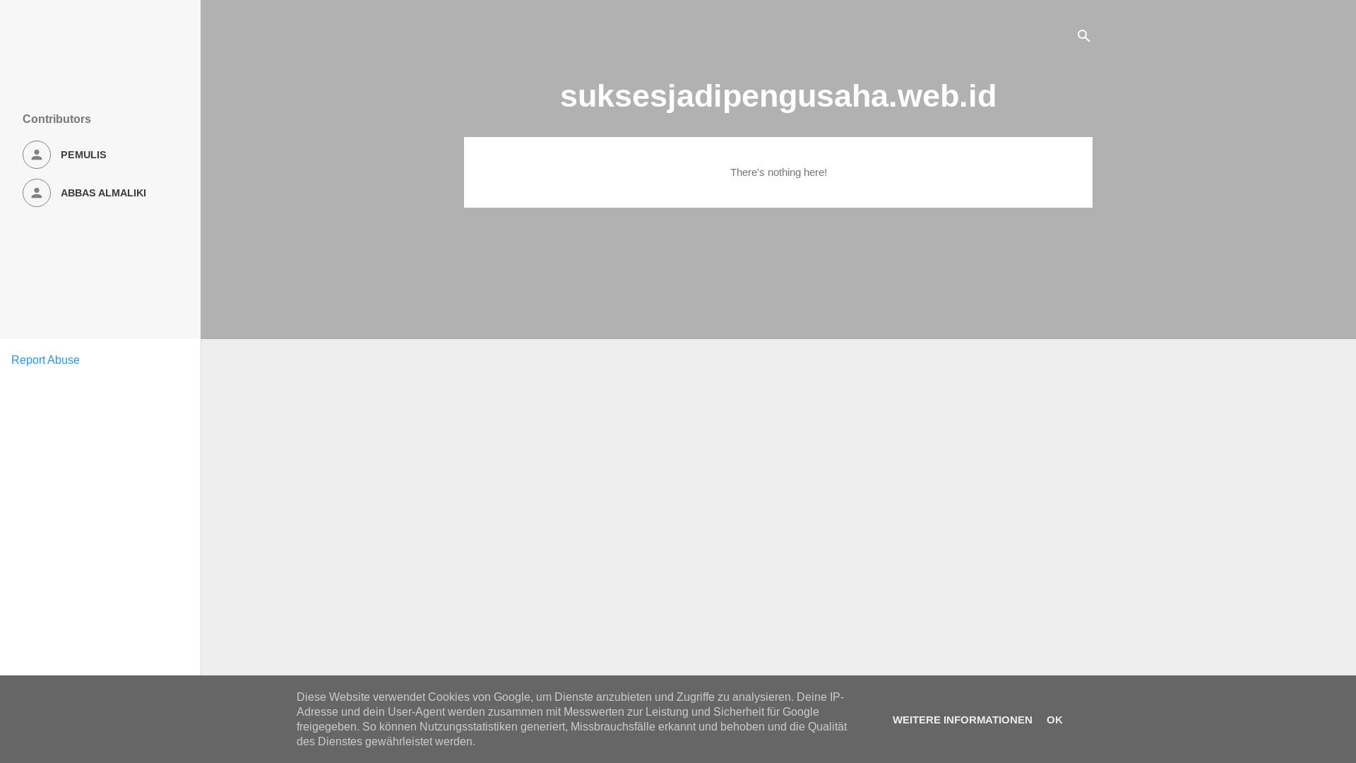 website screenshot of https://suksesjadipengusaha.web.id/