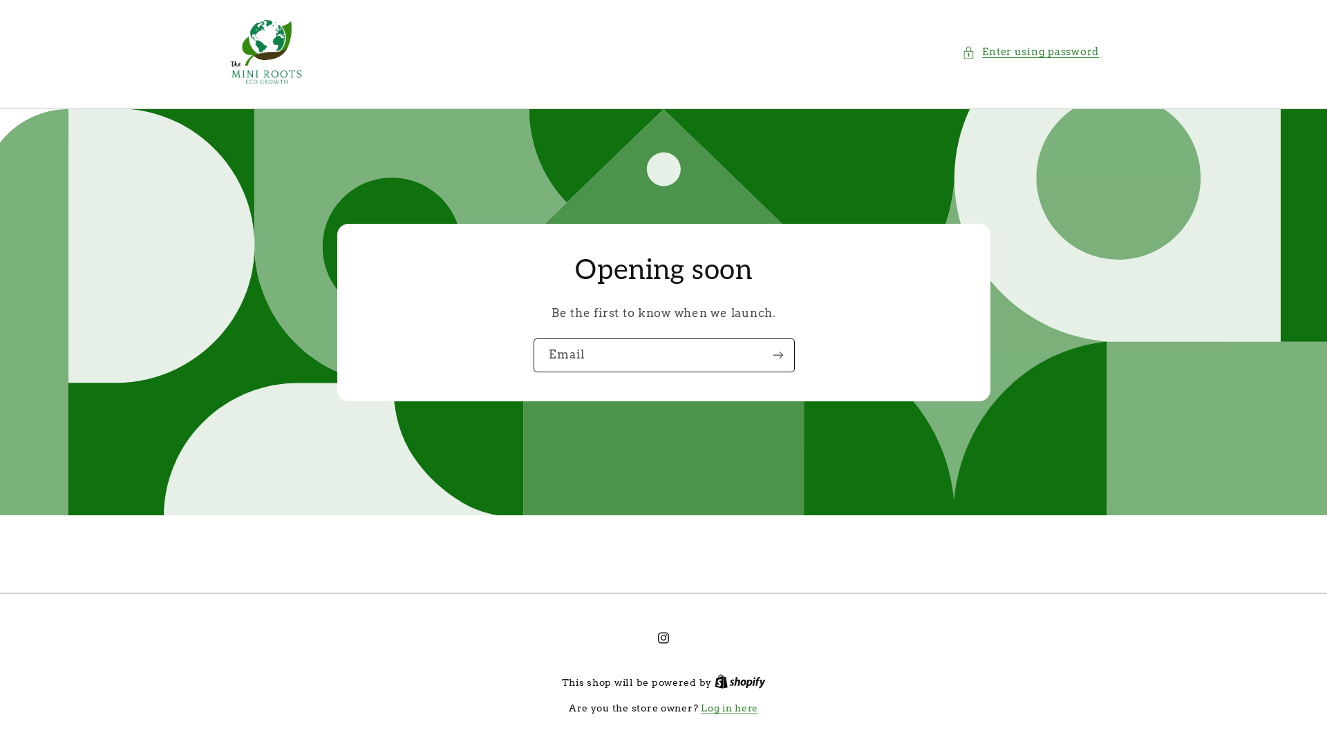 website screenshot of https://theminiroots.in/